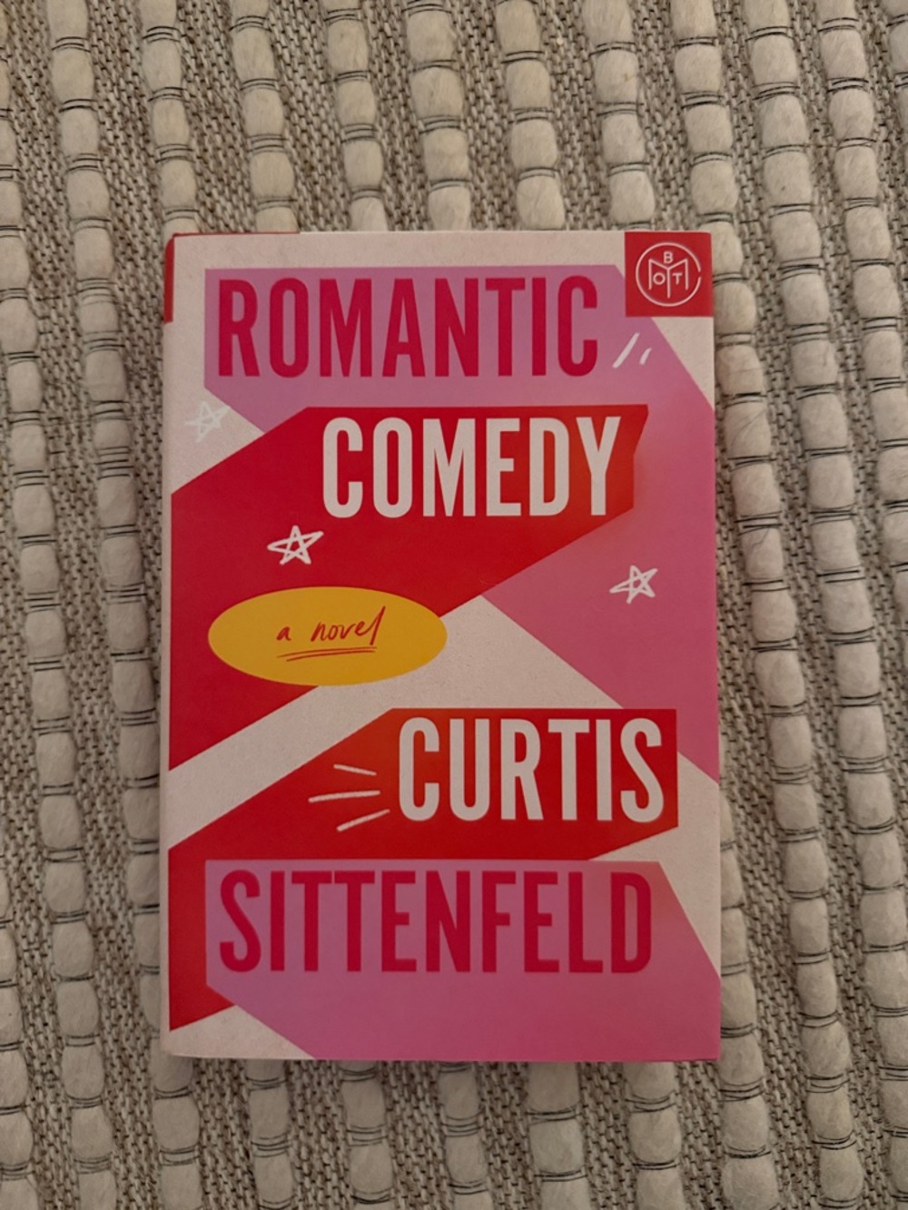 Romantic Comedy by Curtis Sittenfeld - Pink Hardcover Novel